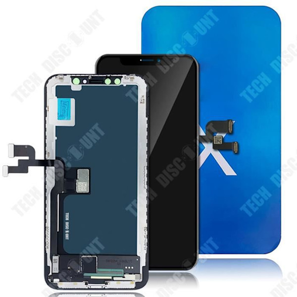 LCD-skärm - TECH DISCOUNT - iPhone X - Antifingeravtryck - Högdefinition