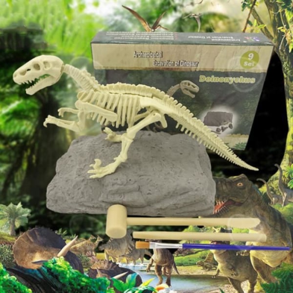 C® TD dinosaur skeletal model at samle realistisk legetøj arkæologisk udgravning børn fossiler dreng pige tyrannosaurus konstruktion