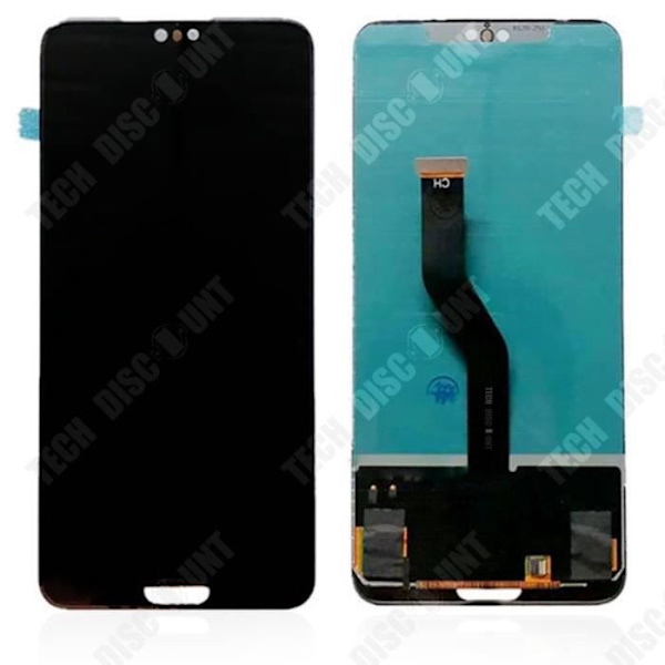 Telefonskärm - TD® - P20 Pro - LCD - Touch - Svart Svart