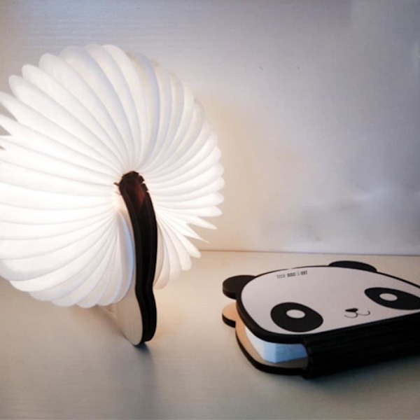 TD® Ny kreativ LED-lampa Mystisk Panda hopfällbar boksida USB-ljus Elektronisk Praktisk små nattljuspresenter