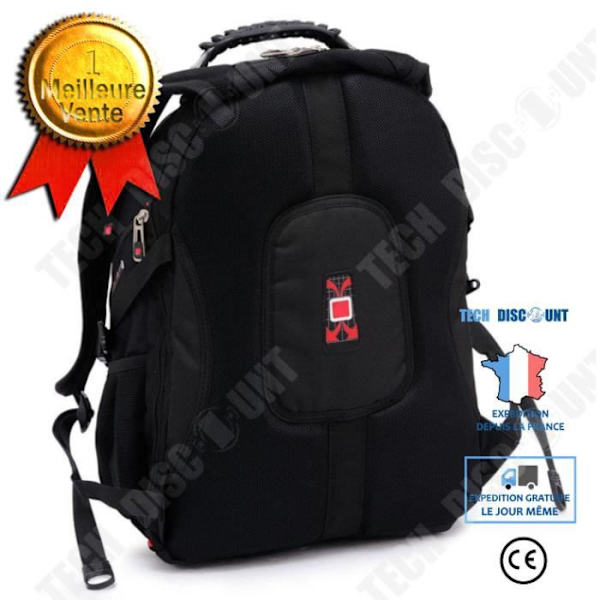 Reppu - TD® - 17,3 tuumaa - Vesitiivis - USB-latausportti - Suuri kapasiteetti