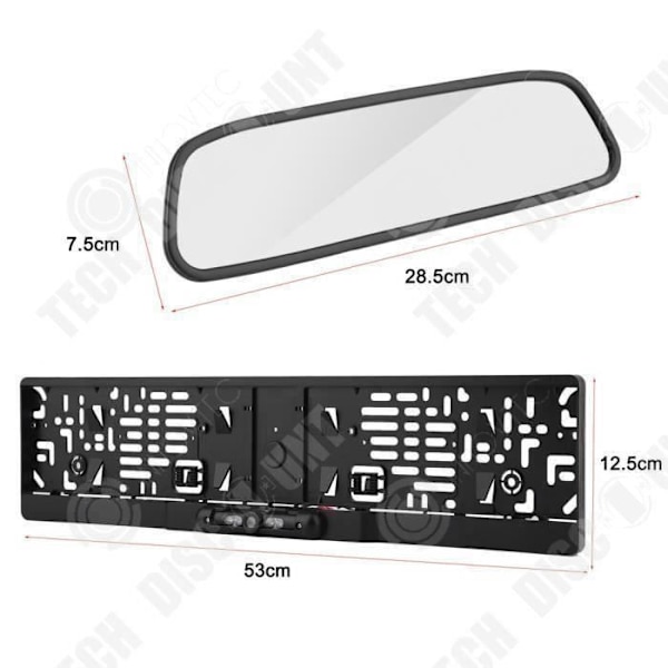 INN® Autopeili + Peruutuskamera - Yövision - 4.3 "Langaton - Auton pysäköintitarvike
