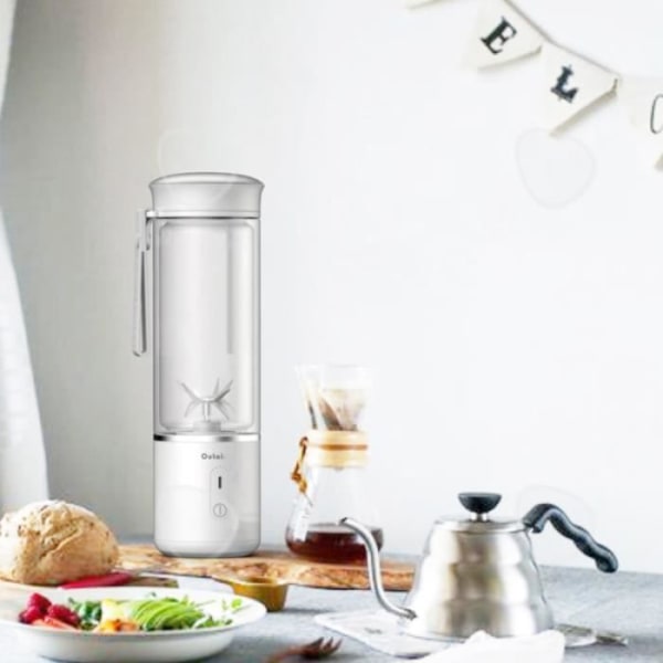 CONFO Livsmedelsklassad borosilikatglas Mini Elektrisk Juicer Bärbar multifunktionell kopp Juicekopp --bla