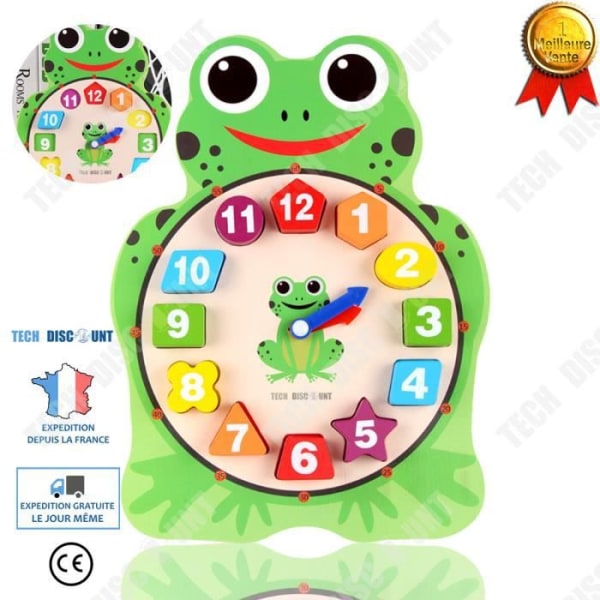 TD® Frog Clock for Kids Watch Frog Number Play Tillbehör Fun Time Learning