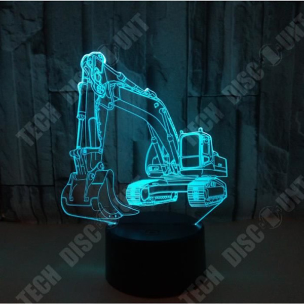 TD® 3D-taktiililiitännäinen yövalo värikäs FKT49