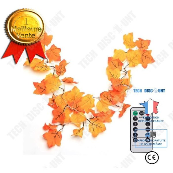TD® 10 LED Maple Leaf Simulering LED String Lights 2M