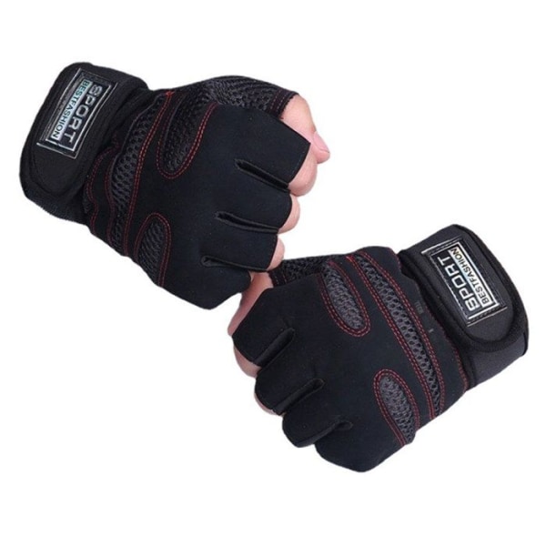 TD® Puoliksiset hanskat Koko XL Hanskan leveys 11.5 cm Liukastumisenesto ja kulutuskestävä Sopii fyysiseen harjoitteluun