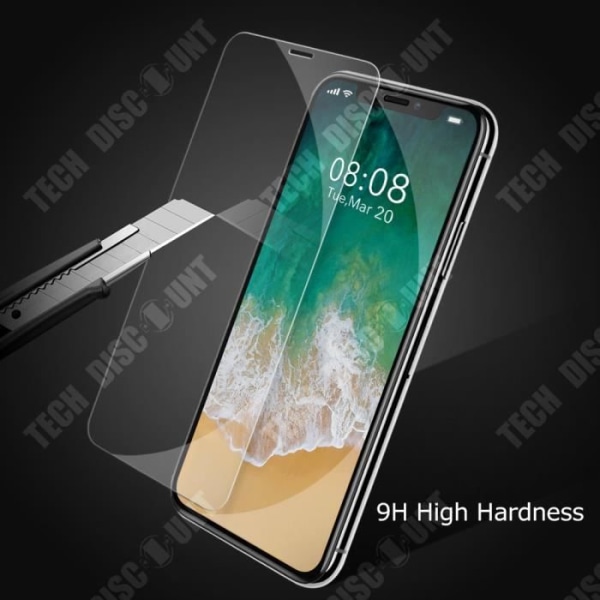TD® iPhone XS/X skærmbeskyttelsesfilm i hærdet glas, fuld skærm, glas beskyttelsesfilm, fleksibelt hærdet glas, anti-hårdhed.