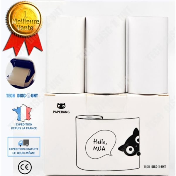 TD® utskriftspapper 57mm*30mm 3 rullar termiskt papper