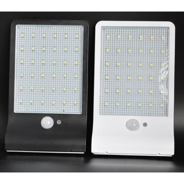 LCC® - HIGH-TECH & VELVÆRE - Solarlampe 36 LED med bevægelsessensor - Sort - Udendørs Svart