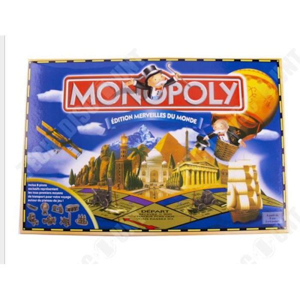 TD® klassiska franska monopolspel kortspel färg box färg