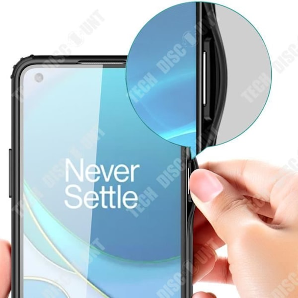 TD® Transparent Frosted Telefonfodral för OnePlus 8T Four Corners All-inclusive Drop-Proof Cover TPU Soft Edge Back Cover