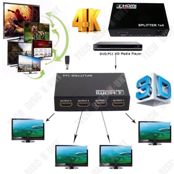 TD® HD separater hdmi signaloverførsel på afstand en til fire hdmi 4k separater høj definition 4k separater