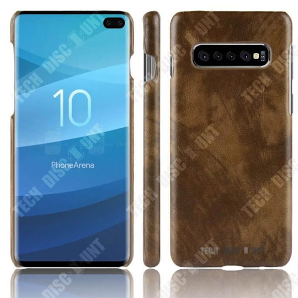 TD® Samsung Galaxy S10 telefonfodral lycheemönster retro telefonfodral läder skyddande skal telefonfodral