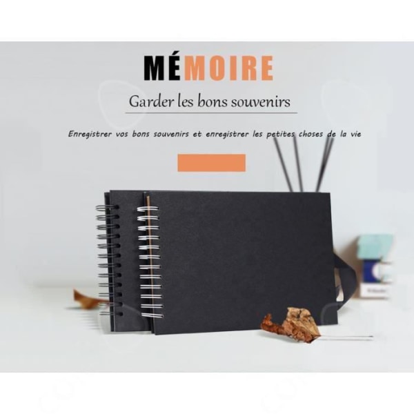 CONFO Album Fotos Scrapbooking DIY med 80 Sider, Minder Bog til Bryllup Fødselsdag Håndværk, Gave til Jul Fødselsdag Mand