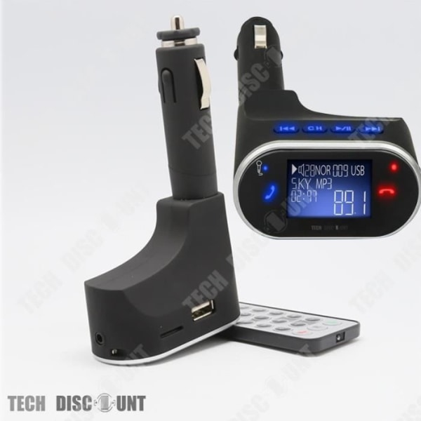 TD® Bluetooth FM transmitter bil trådløs TV optisk musik USB adapter radio oplader MP3 handsfree iPhone smartphones