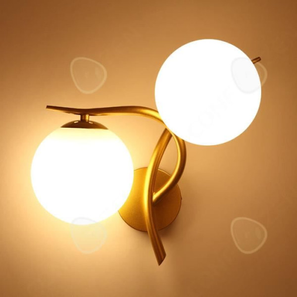 CONFO® Vägglampa Glas med dubbelt huvud Material Modern enkelhet Sänggavel i sovrummet