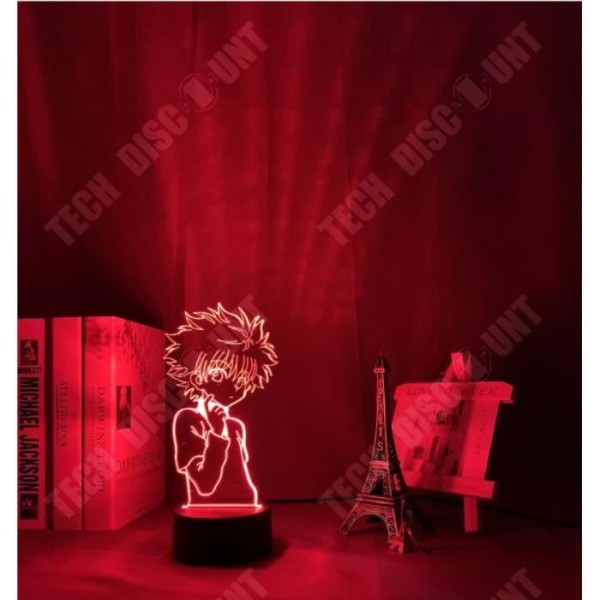 TD® 3D Illusionslamppu Led Yövalo Anime Hunter X Hunter Lapsille Lastenhuoneen Koriste Manga Lahja Hunter X Hunter