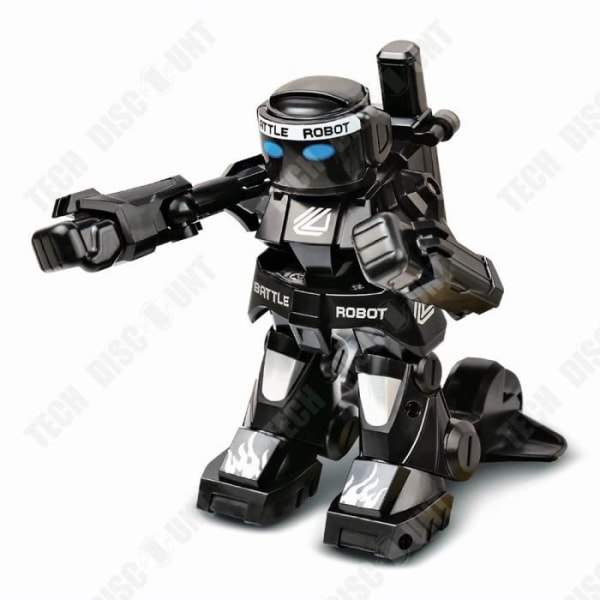 TD® 2.4G fjernbetjent robot boks med tryksensor sort, intelligent robotmodel legetøj USB opladning fjernbetjent legetøj til børn