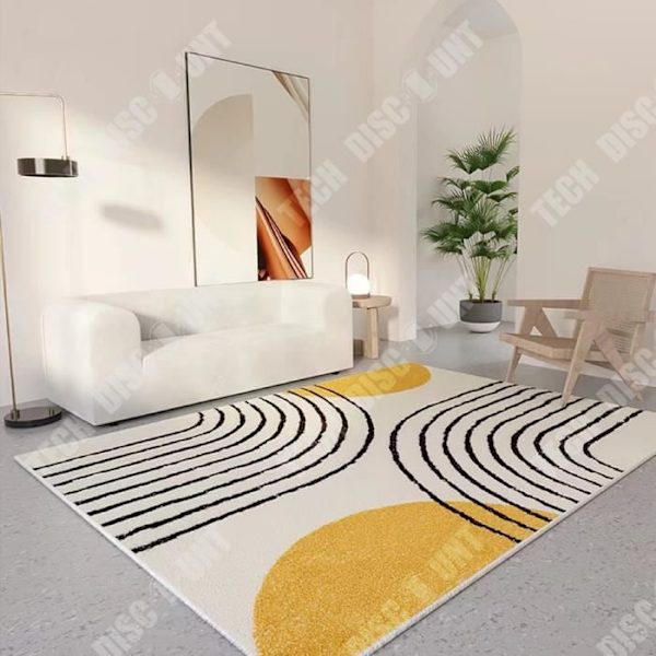 TD® Imitation cashmere moderne minimalistisk nordisk stil hus stue abstrakt geometrisk sengebord minimalistisk tæppe