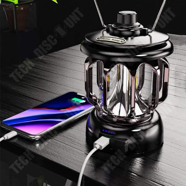 TD® Campinglamper Uendeligt justerbare Lang batterilevetid Dobbelt lys i gul og hvid Campinglampe porta