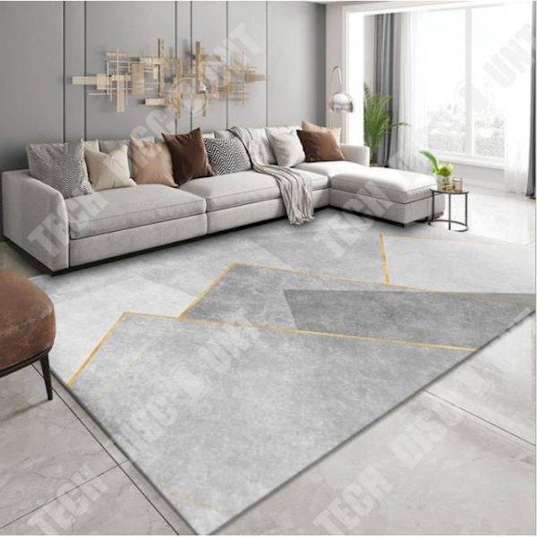 Grå tæppe stue hjem værelse lav bord moderne nordisk minimalistisk let luksus avanceret lydisolering 160 x 230
