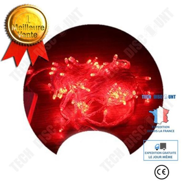 TD® LED String Lights USB Deco Wire Party Ornament (röd 5m)