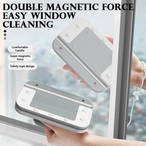 18-30 mm - Dubbelsidig magnetisk vindrutespolare, fönstertvättborste, hushållsrengöringsverktyg