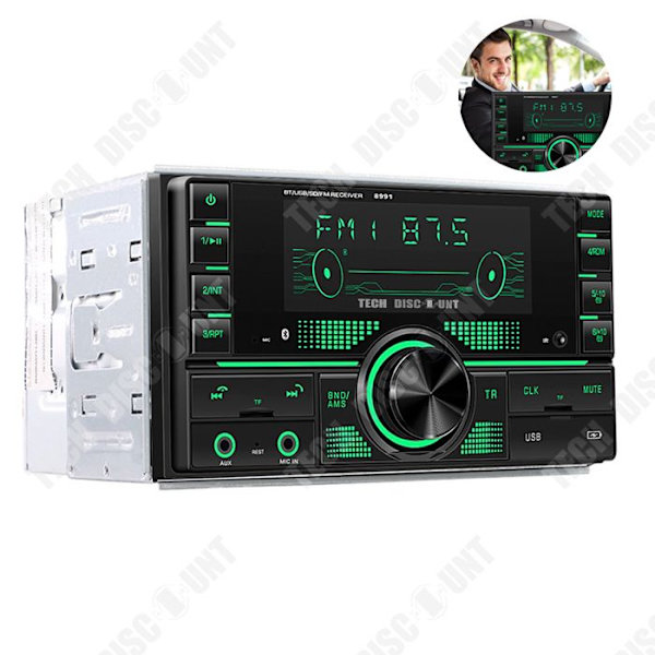 TD® Bluetooth-autoradio, tuplalaitteet, auto mp3-soitin, bluetooth-virittimen, kortinlukija, tuplalaitteet, USB-musiikki mp3