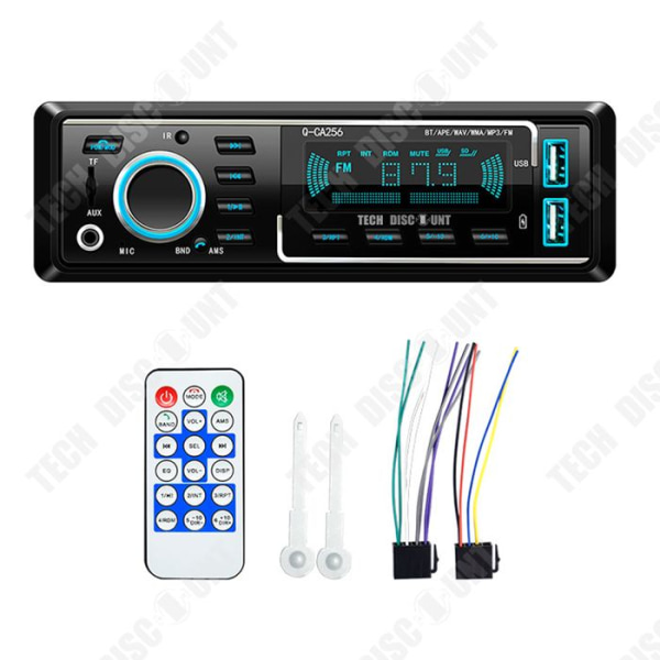 TD® Bluetooth autoradio 12V monolingot bil MP3-spelare bluetooth bilvärd bluetooth musik sju färglampor