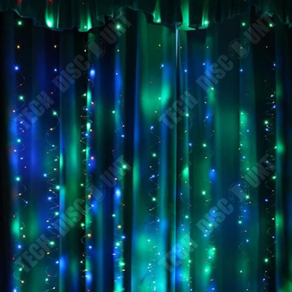 TD® 3m*3m LED ljusridå LED färg ljus girland