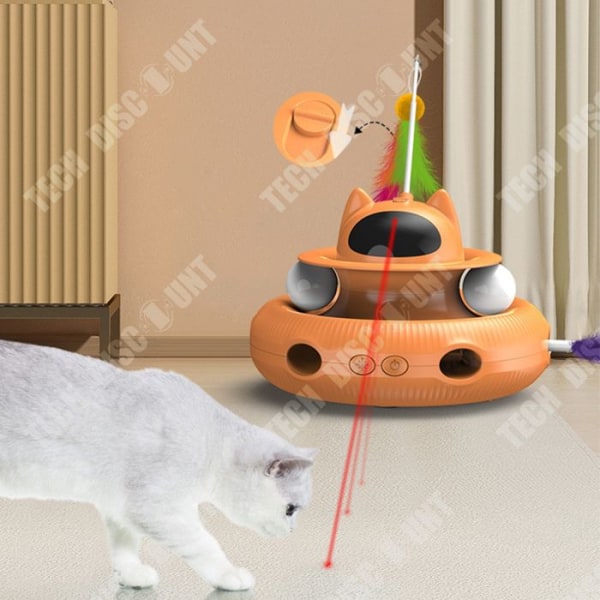 TD® Kæledyr Legetøj Intelligent Feline Teaser Elektronisk Katteteaser Teaser Stang Kæledyrs Legetøj