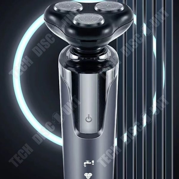 TD® Elektrisk barbermaskine med tre hoveder, elektrisk barbermaskine til mænd, barbermaskine, bærbar barbermaskine, vaskbar barbering