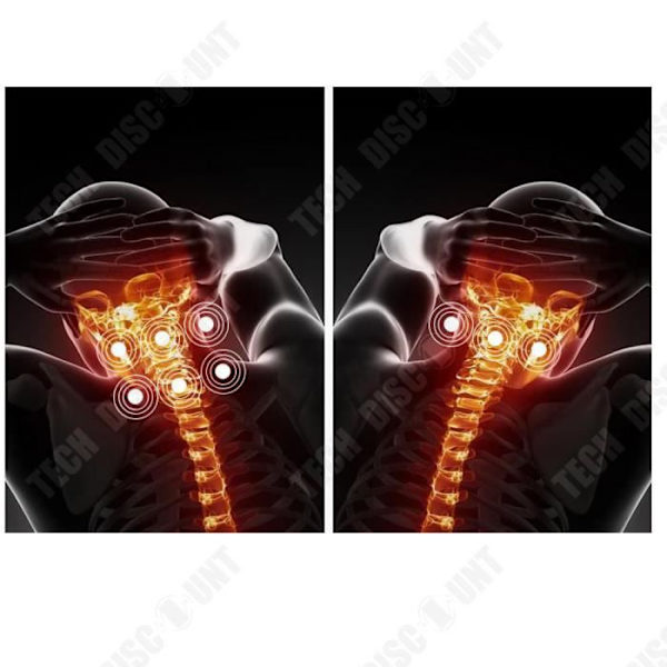 TD® Cervical Massager-Båda ändar Kompression-Varmmassage