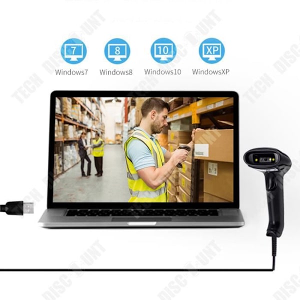 TD® Wireless Laser Scanner Laser Scanner Streckkod Special Scanner Handhållen streckkodsläsare Anti-chock Anti-dropp