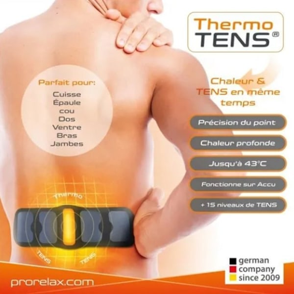 Massagebälte - TD® - JB-1003C - Vibration - Uppvärmning - 15 TENS intensitetsnivåer