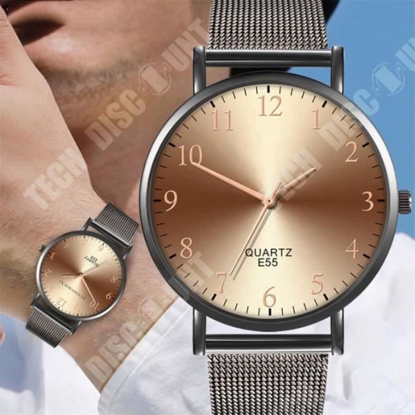 TD® Quartz Watches Casual and Business Series Mesh bälteklockor herrpresenter