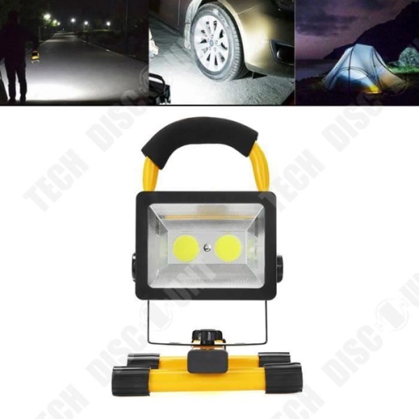 TD® 30W LED-uppladdningsbar lampa - Utomhuscampinglampa COB 2400 LM Bärbar lyktabelysning