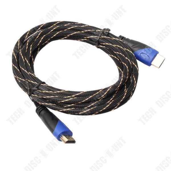 TD® Lyd- og videokabel netværk HDMI blå og sort HD konverteringskabel til tilslutning af TV computer data 3D