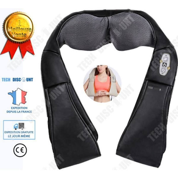 TD® massagestol til nakke ryg skulder nakke shiatsu elektrisk opvarmet trådløs vibrerende massageapparat smerte intelligent pude