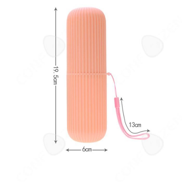 CONFO® Travel Gurgelkopp Single Wash Cup Bärbar tandborstebox Set Varuförvaringsbox Rosa