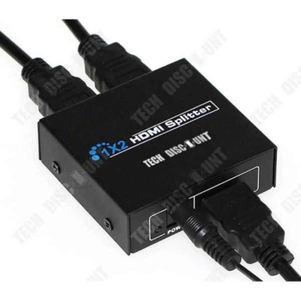 TD® HDMI Splitter Audio Splitter Support Ultra HD 2 Input Svart Kabel TV Väljare Splitter Monitor Prestanda