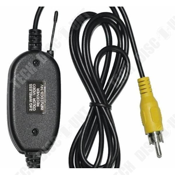 takaisin katsomiseen tarkoitetun langattoman videon 2.4G RCA kaapelin lähettimen vastaanottimen sarja autoilijoille