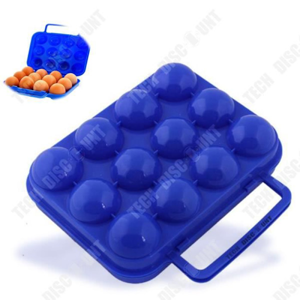 TD® Utomhuscamping special ägglåda 12-pack Bärbar ägglåda äggklämma anti-trasig äggbricka