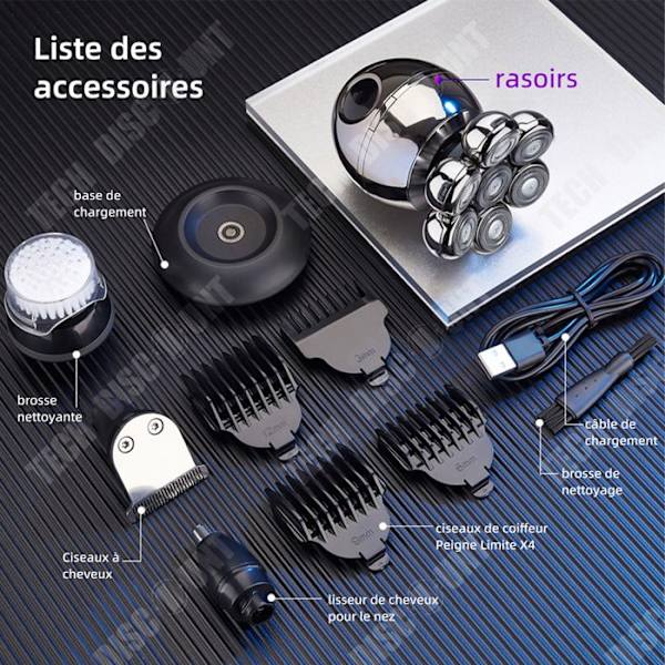 TD Razor Sähkökäyttöinen partakone miehille, digitaalinen anturi, seitsemän sähkökäyttöistä partakonetta, älykäs partakone.