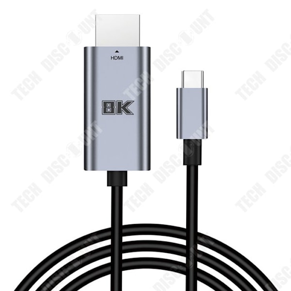 TD USB-kaapeli 2M HD 8 K 60 Hz matkapuhelimille ja tietokoneille PVC-kaapeli USB-C USB-C -kaapeli TypeC