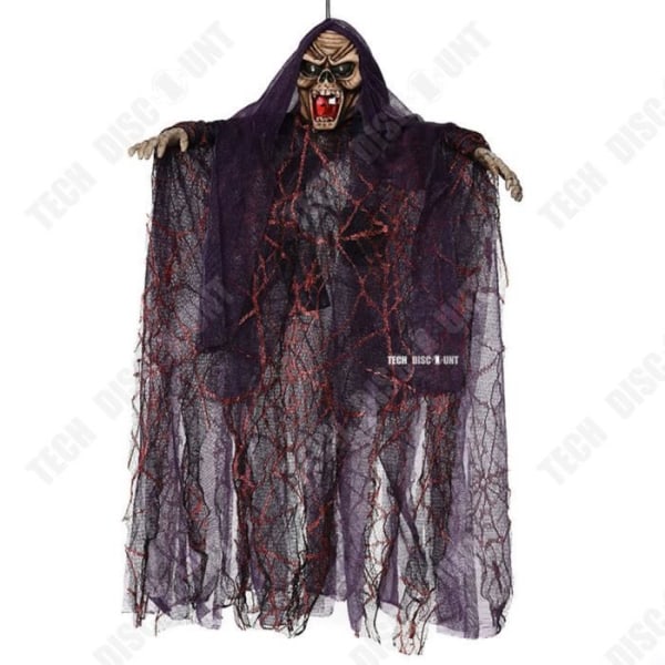 TD® Halloween Decoration Ghost Prop Röststyrd - Hanging Skull Voice Control Decoration - Alloween Deco Costume