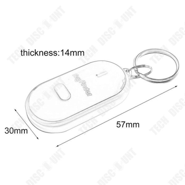 TD® Nøglering + Nøgle Locator Connector Tilsluttede objekter Tabt Trendy og moderne med indbygget rødt lys