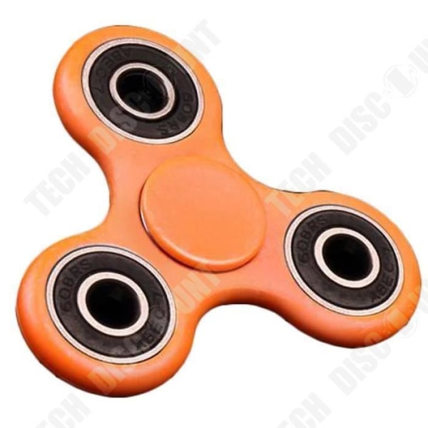 TD® Fidget Spinner Toy / Hand Spinner / Tri-Spinner med rostfria stålpärlor / Anti Stress och ångest Toy. Orange