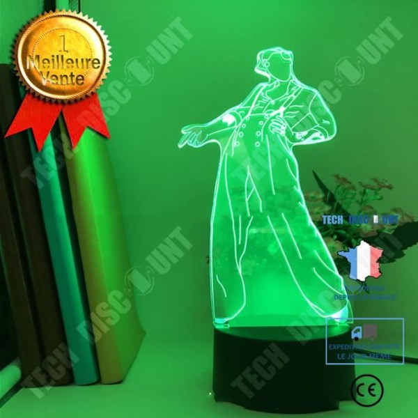 TD® Nattljus 3D-färger LED-lampa Nattljus Dekorativ sensor Färgglad nattsensor